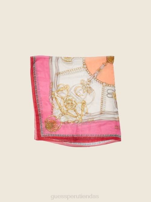 GUESS bufanda camille transparente mujer 0P8X3793 fucsia accesorio
