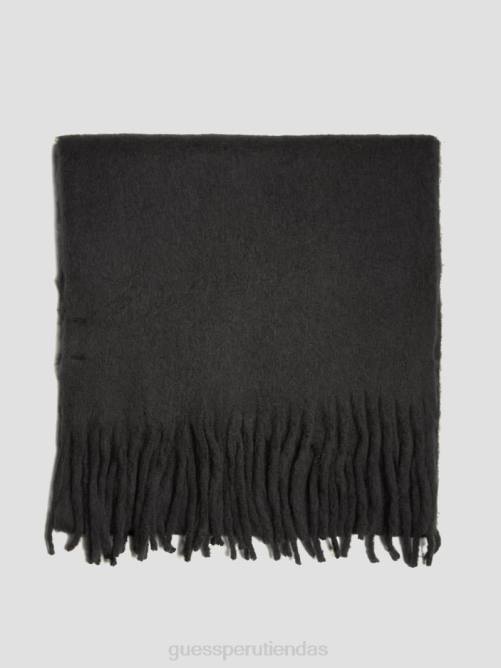 GUESS bufanda de manta kellie mujer 0P8X3817 piel de serpiente negra accesorio
