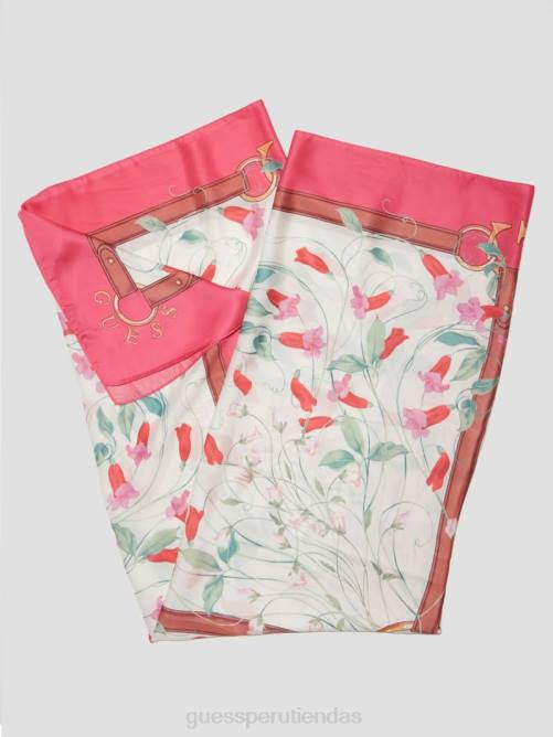 GUESS bufanda de seda aurora mujer 0P8X1222 fucsia accesorio