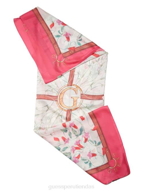 GUESS bufanda de seda aurora mujer 0P8X1222 fucsia accesorio