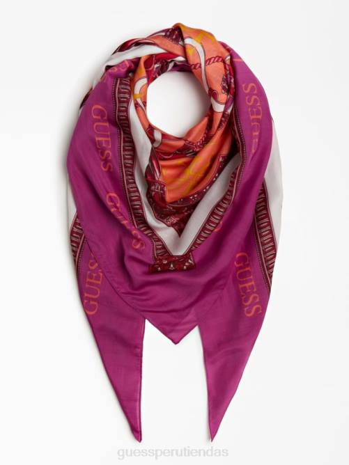 GUESS bufanda de seda de mónaco mujer 0P8X3801 fucsia accesorio
