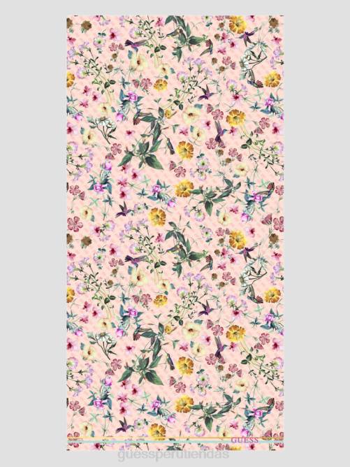 GUESS bufanda floral jannessa mujer 0P8X3774 rosa múltiple accesorio
