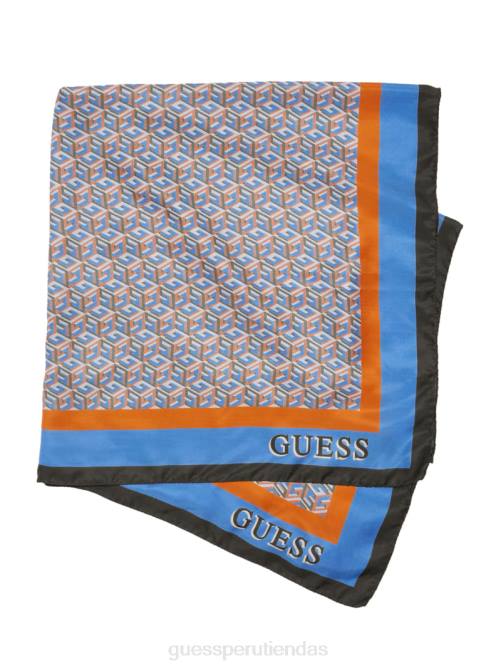 GUESS fular silvana mujer 0P8X3785 logotipo acuático accesorio