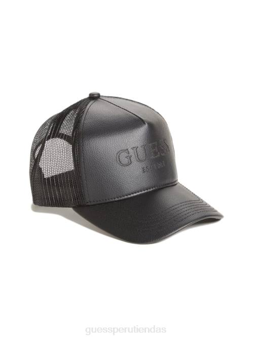 GUESS gorra trucker de piel sintética mujer 0P8X3800 negro accesorio