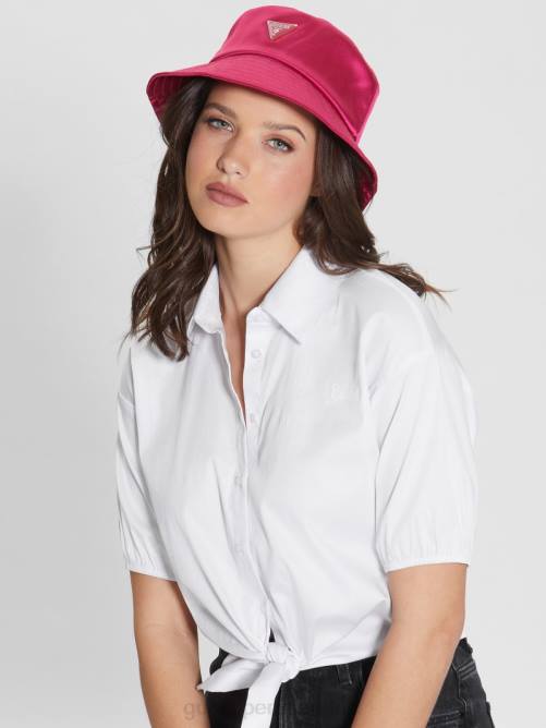 GUESS sombrero de pescador de satén mujer 0P8X3775 violeta claro/pastel accesorio