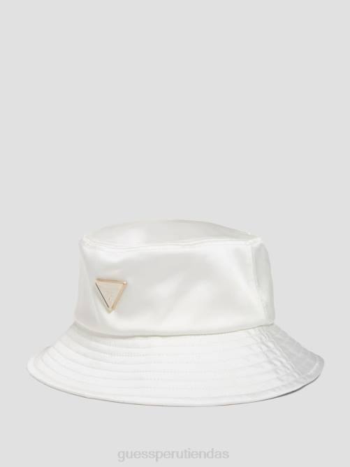 GUESS sombrero de pescador de satén mujer 0P8X3777 blanco multicolor accesorio