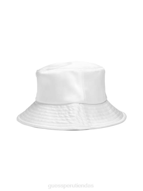 GUESS sombrero de pescador de satén mujer 0P8X3777 blanco multicolor accesorio