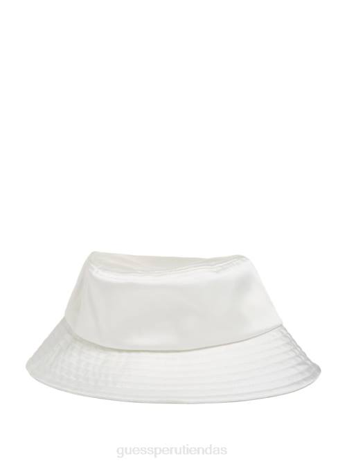 GUESS sombrero de pescador de satén mujer 0P8X3777 blanco multicolor accesorio
