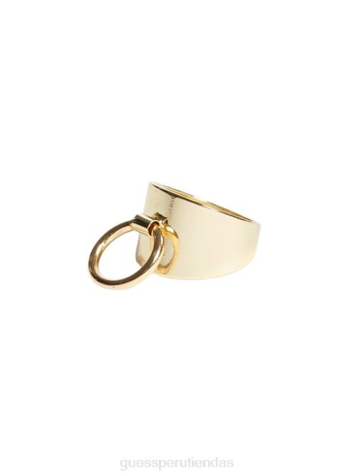 GUESS Anillo de palanca chapado en oro de 14k mujer 0P8X3886 oro plateado accesorio