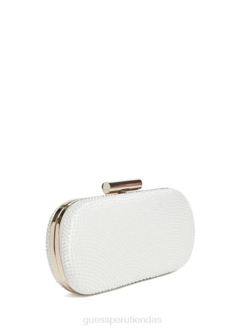 GUESS embrague texturizado mujer 0P8X3311 Marfil accesorio