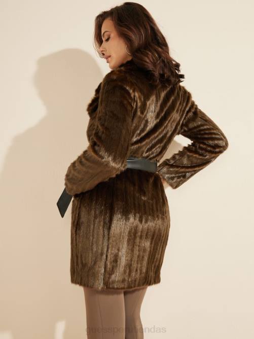 GUESS abrigo carolina mujer 0P8X1923 mezcla de visón vestir