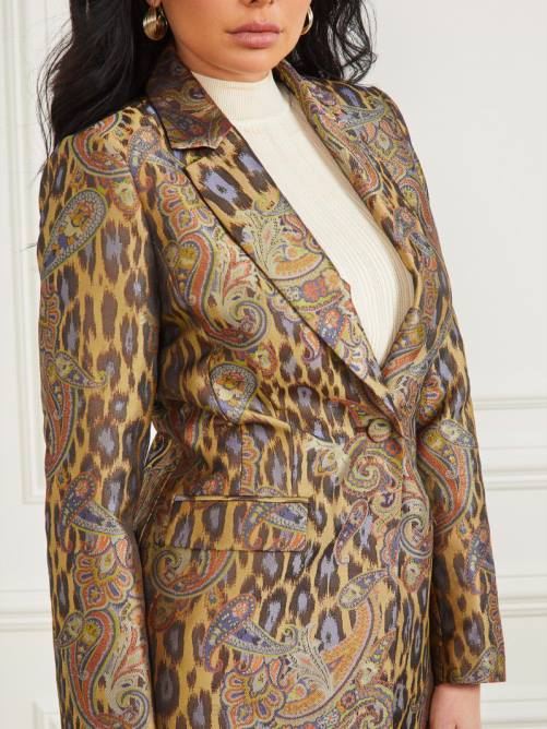 GUESS blazer con diseño de fénix en jacquard mujer 0P8X1878 jacquard ascendente del fénix vestir