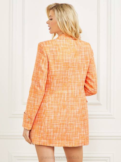 GUESS chaqueta de tweed luella mujer 0P8X1796 atardecer maya multi vestir