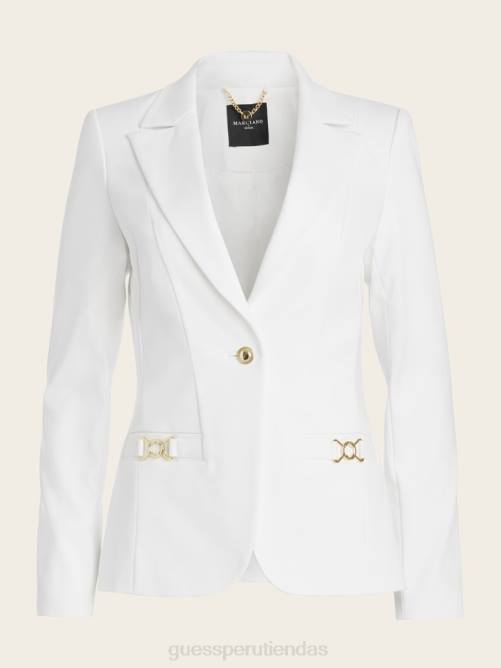 GUESS chaqueta franca mujer 0P8X1771 perla pálida vestir