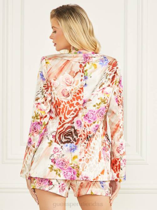 GUESS esperanza chaqueta mujer 0P8X1869 impresión de sombra de rosa vestir