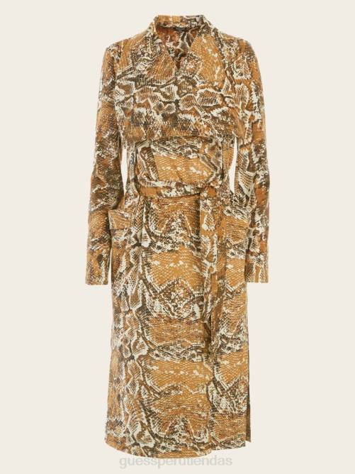 GUESS pareo Hudson con estampado de piel de serpiente mujer 0P8X1922 impresión de piel secreta vestir