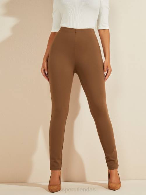 GUESS legging jane ponte mujer 0P8X2102 madera quemada vestir
