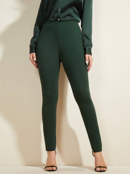 GUESS legging jane ponte mujer 0P8X2339 chenilla verde vestir