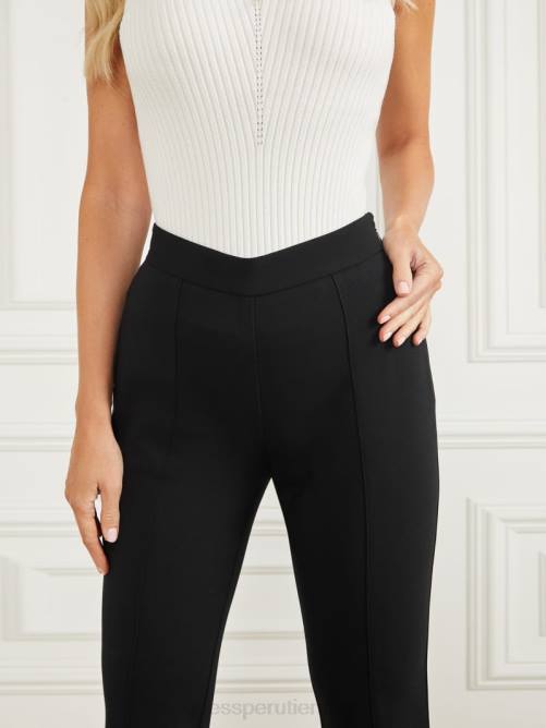 GUESS pantalón acampanado chloe mujer 0P8X2078 negro vestir