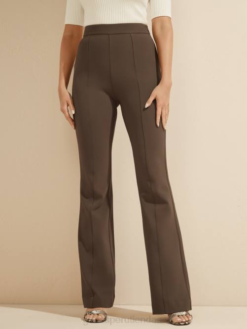 GUESS pantalón acampanado chloe mujer 0P8X2179 cocopop vestir