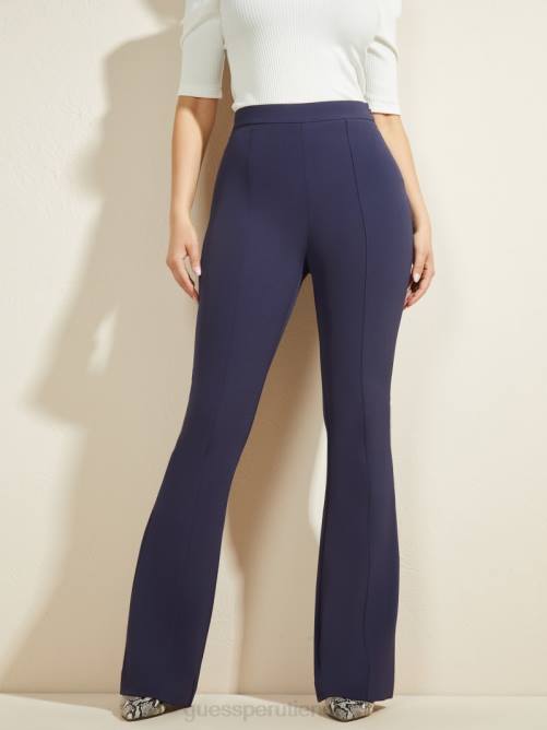 GUESS pantalón acampanado chloe mujer 0P8X2265 marina nocturna vestir