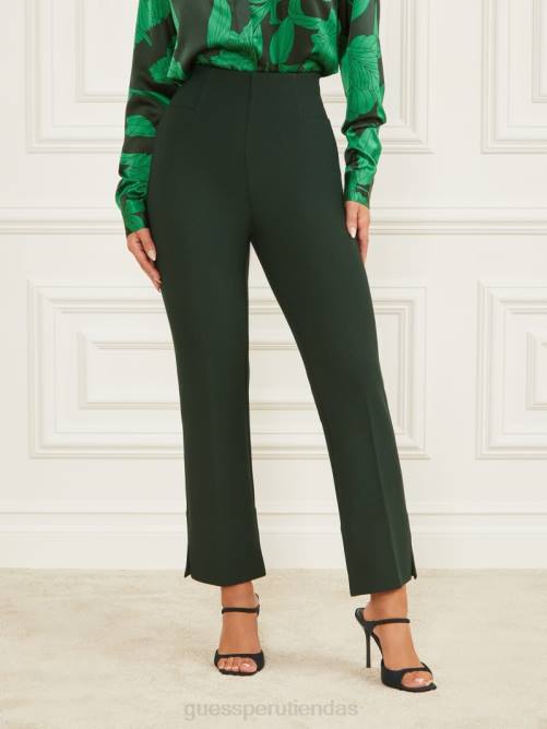 GUESS pantalón braxton mujer 0P8X2211 chenilla verde vestir