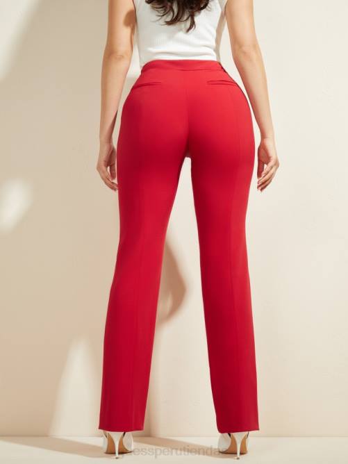 GUESS pantalón brigitte mujer 0P8X2184 vibraciones rojas de samba vestir