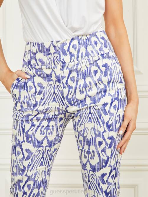 GUESS pantalón con estampado shelly mujer 0P8X2104 plano de sustancia vestir