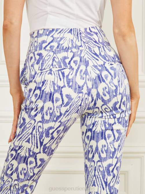 GUESS pantalón con estampado shelly mujer 0P8X2104 plano de sustancia vestir