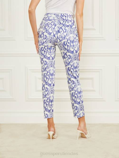 GUESS pantalón con estampado shelly mujer 0P8X2104 plano de sustancia vestir