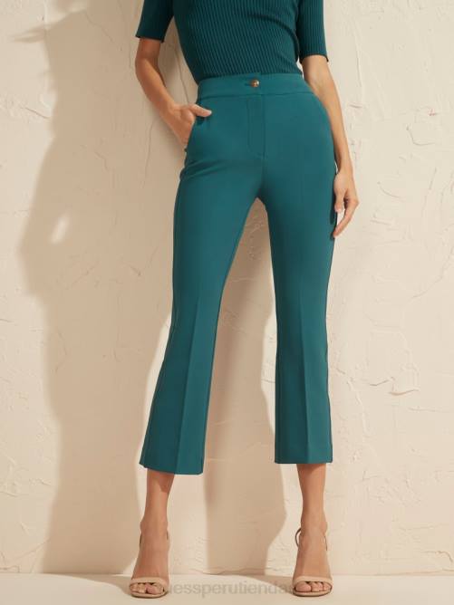 GUESS pantalón corto evelyn mujer 0P8X2163 real verde azulado multicolor vestir