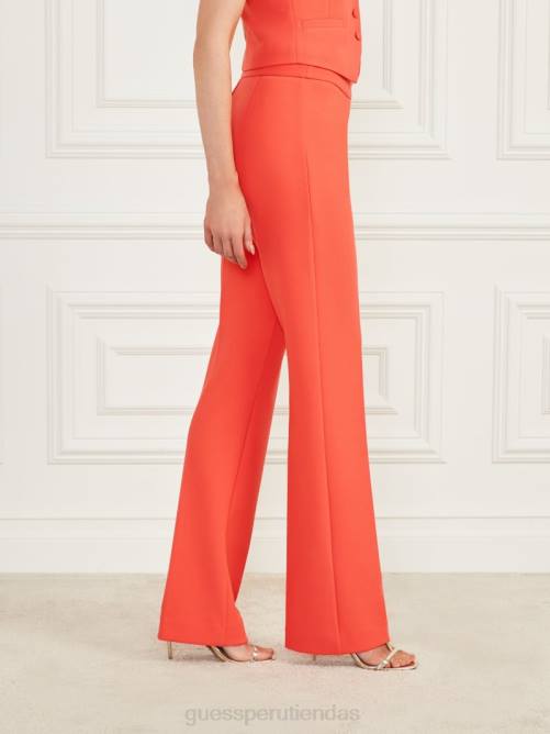 GUESS pantalón jaqueline mujer 0P8X2051 coral vivaz vestir