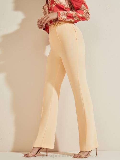 GUESS pantalón maryam mujer 0P8X2298 durazno silbante vestir