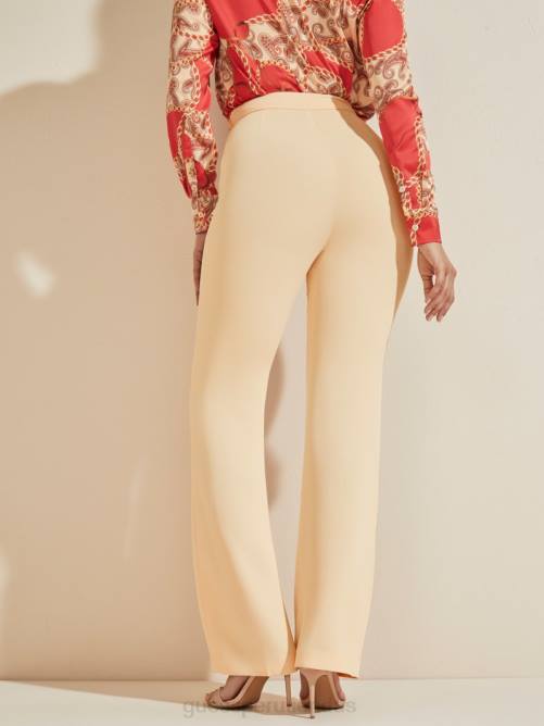 GUESS pantalón maryam mujer 0P8X2298 durazno silbante vestir
