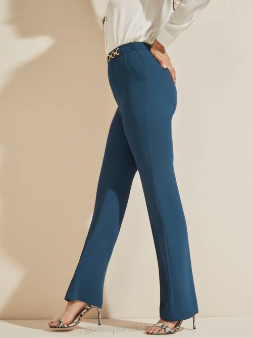 GUESS pantalón maryam mujer 0P8X2351 azul secreto vestir