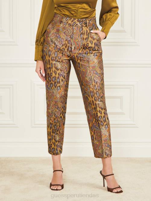 GUESS pantalón phoenix rise de jacquard mujer 0P8X2242 jacquard ascendente del fénix vestir