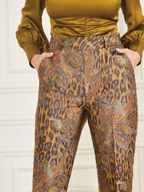 GUESS pantalón phoenix rise de jacquard mujer 0P8X2242 jacquard ascendente del fénix vestir