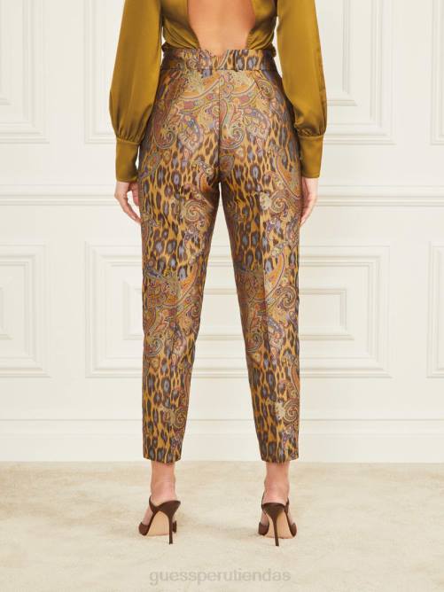 GUESS pantalón phoenix rise de jacquard mujer 0P8X2242 jacquard ascendente del fénix vestir