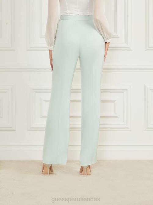 GUESS pantalón valia satinado mujer 0P8X2047 cielo pacífico vestir