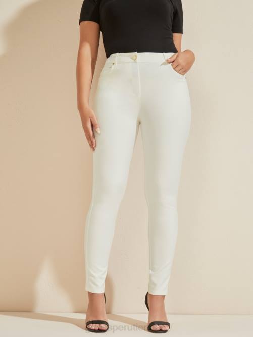GUESS pantalones pitillo de hollywood mujer 0P8X2112 perla pálida vestir