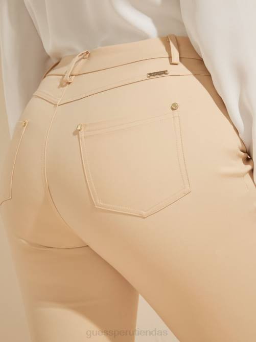 GUESS pantalones pitillo de hollywood mujer 0P8X2133 marfil neutro vestir