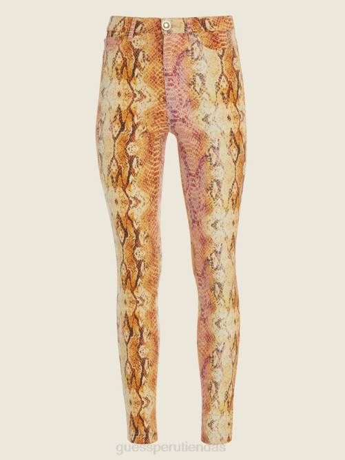 GUESS stiletto de piel de serpiente núm. 97 vaqueros ajustados mujer 0P8X282 piel sonora vestir