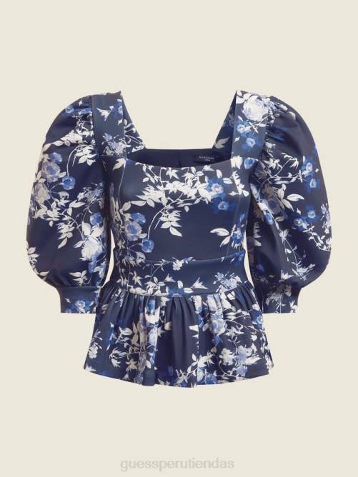 GUESS alexis pétalo pose superior mujer 0P8X1705 pose de pétalo índigo vestir