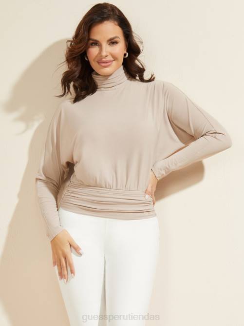 GUESS jillian superior mujer 0P8X1569 guijarro pálido vestir