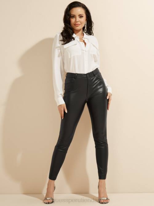 GUESS la blusa esencia mujer 0P8X1260 pur blanco vestir