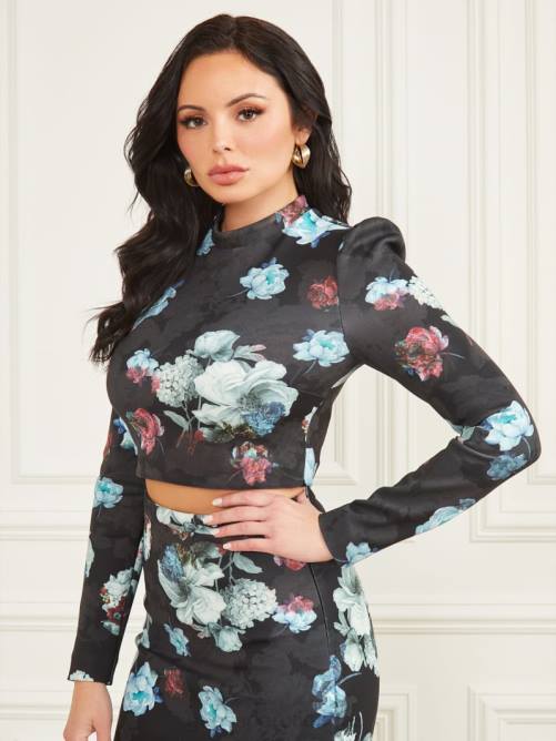 GUESS top de belleza salvaje mujer 0P8X1604 impresión de belleza salvaje vestir