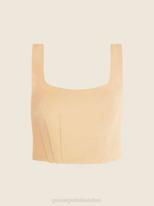 GUESS top de buceo elaine mujer 0P8X1156 arena desnuda vestir