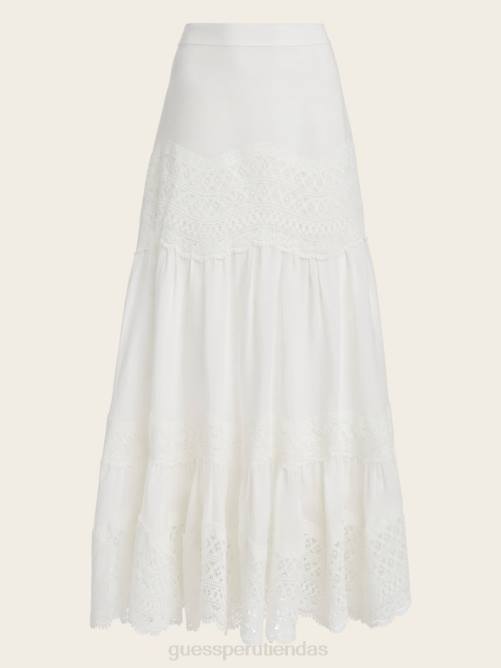 GUESS falda larga lou lou mujer 0P8X2226 perla pálida vestir
