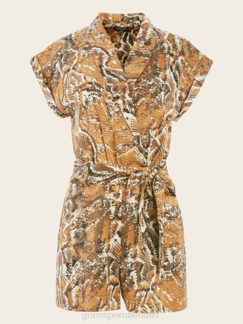 GUESS mameluco secreto de piel de serpiente mujer 0P8X678 impresión de piel secreta vestir
