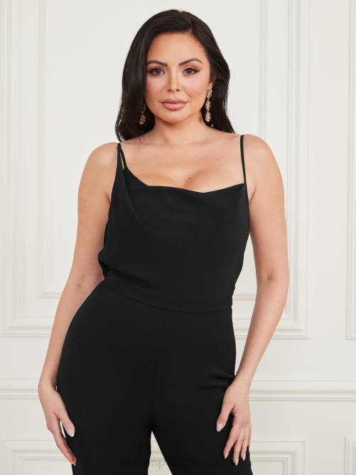GUESS mono drapeado betsy mujer 0P8X444 negro vestir
